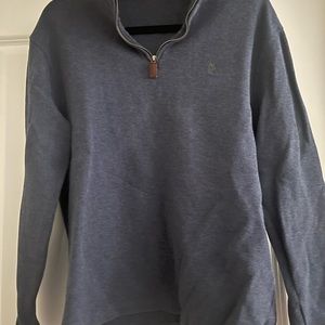 Mens 3/4 zip Polo sweater